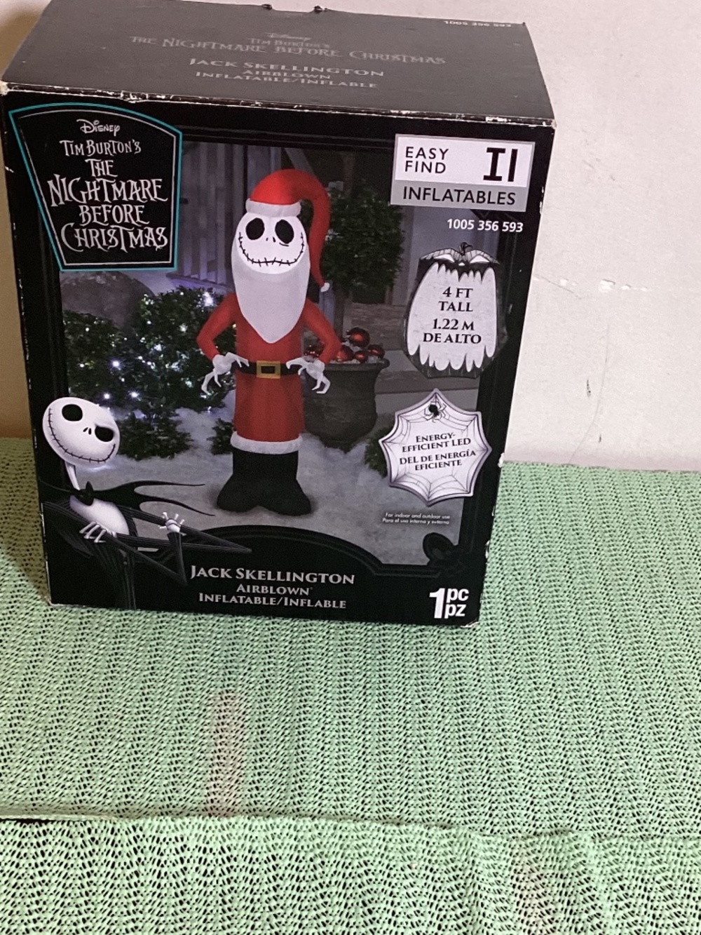 Disney  Tim Burton’s Tge nightmare before Christmas 4ft inflatable NIB